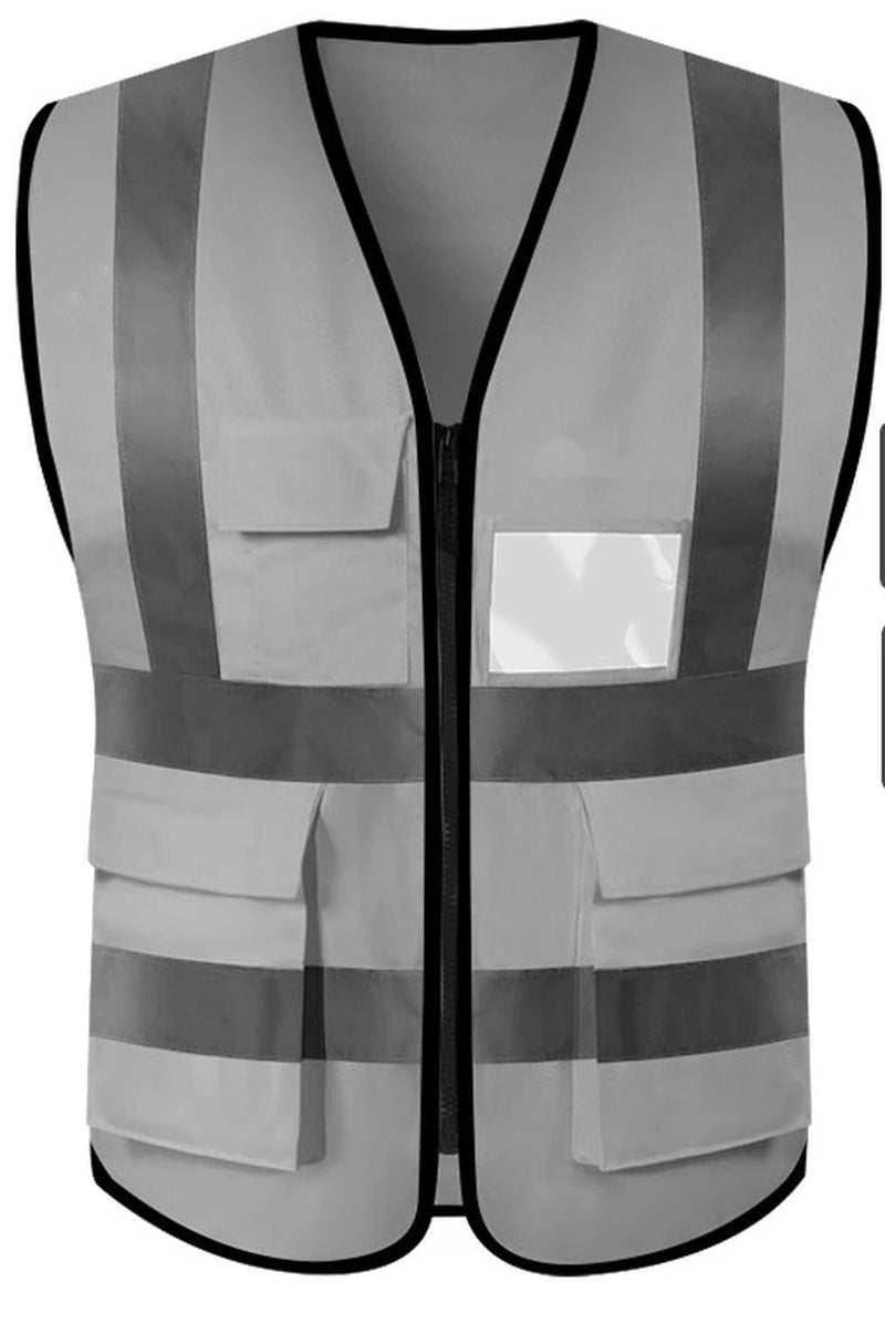 Reflective Safety Vest High Visibility Blank XXXL Motorcycle Jacket Safety Vest Fluorescent Signal for Men Woman