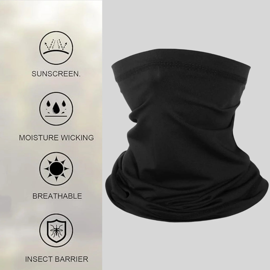 6 Pack Neck Gaiter Balaclava Face Mask Scart Cover Breathable Sun Protection Headwear for Men Women