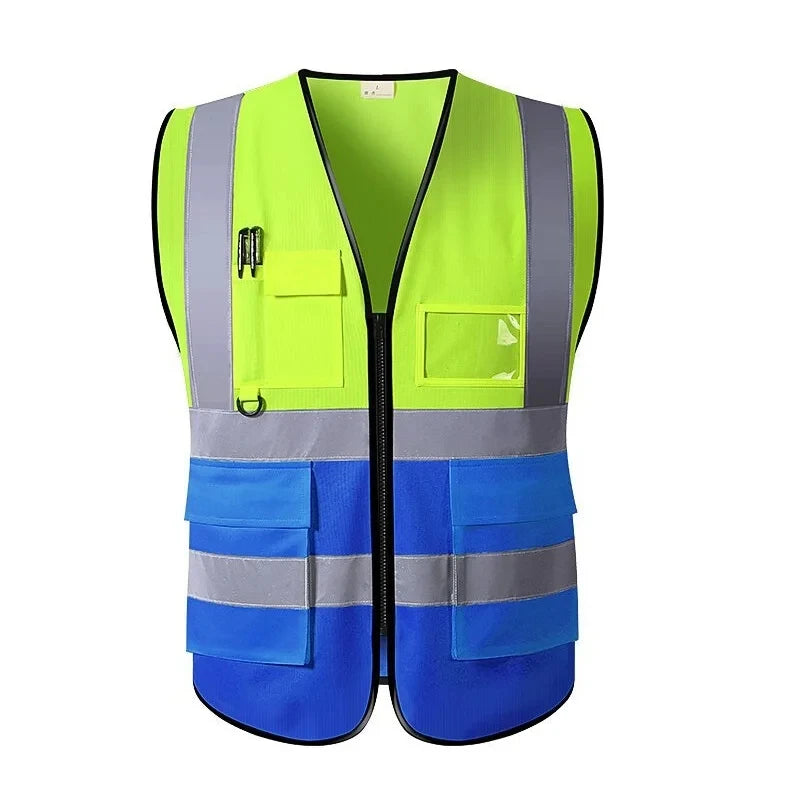 Reflective Safety Vest High Visibility Blank XXXL Motorcycle Jacket Safety Vest Fluorescent Signal for Men Woman
