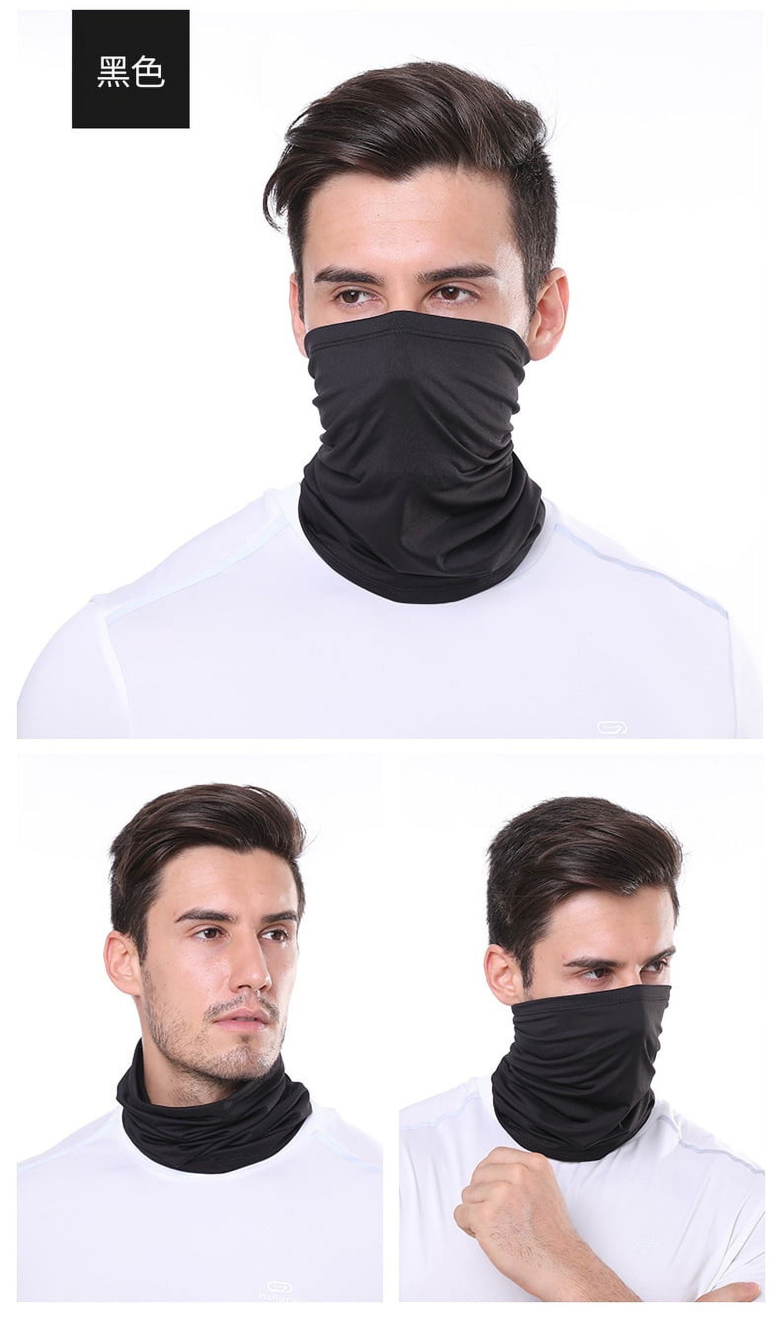 6 Pack Neck Gaiter Balaclava Face Mask Scart Cover Breathable Sun Protection Headwear for Men Women