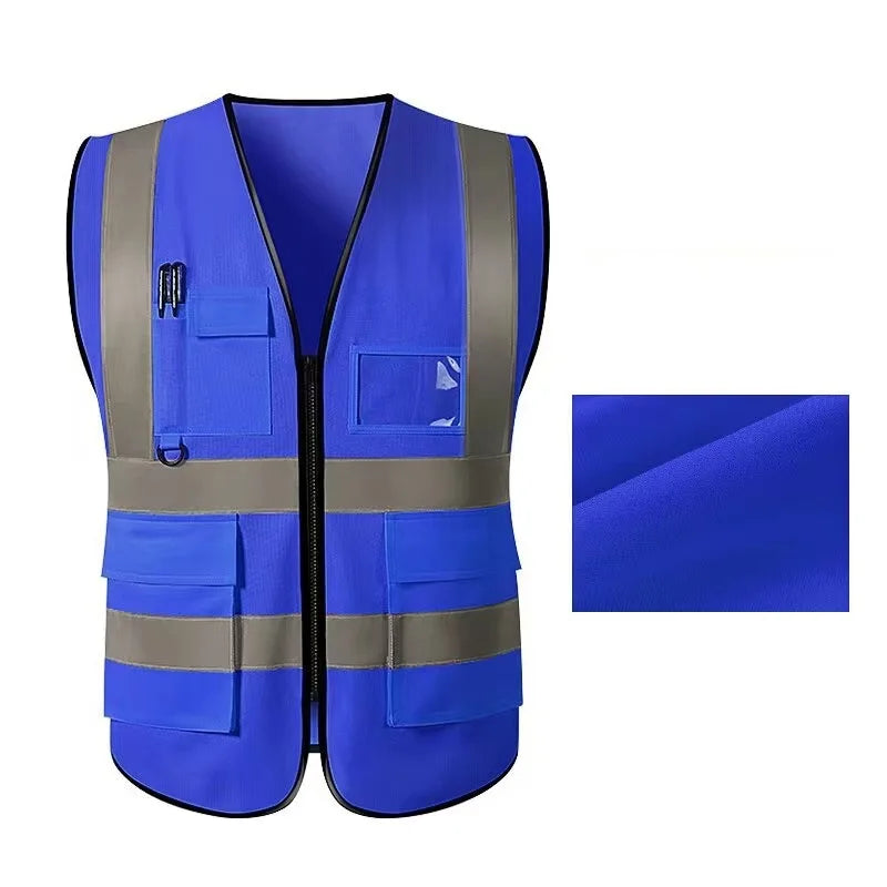 Reflective Safety Vest High Visibility Blank XXXL Motorcycle Jacket Safety Vest Fluorescent Signal for Men Woman