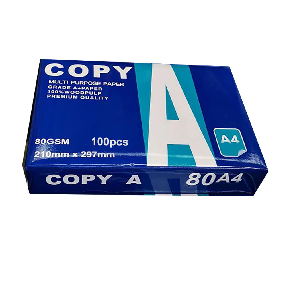100Pcs A4 Office Printing Paper Multifunction Crafts Arts Printer A4 Copy Paper Office School Supplies
