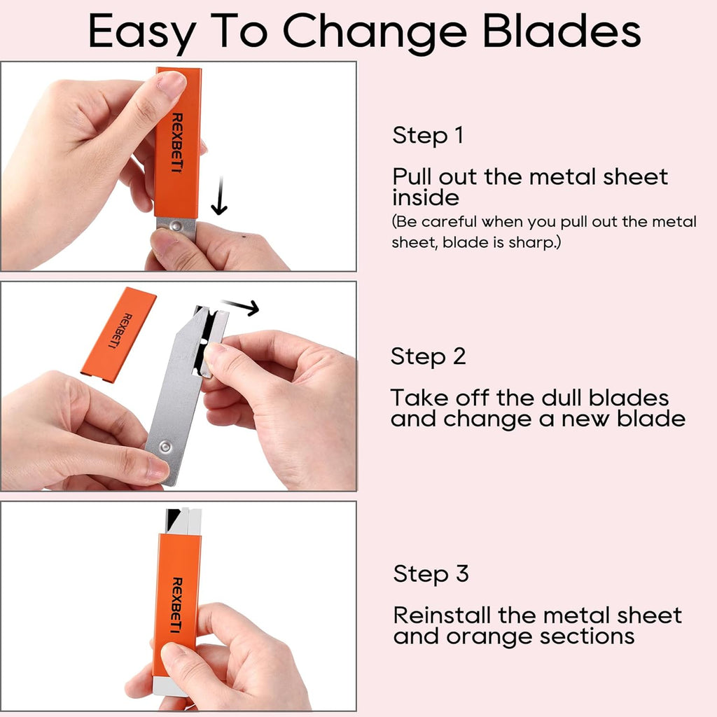 12 Pack Box Cutter, Retractable Cardboard Cutter, Razor Blade Scraper, Handy Box