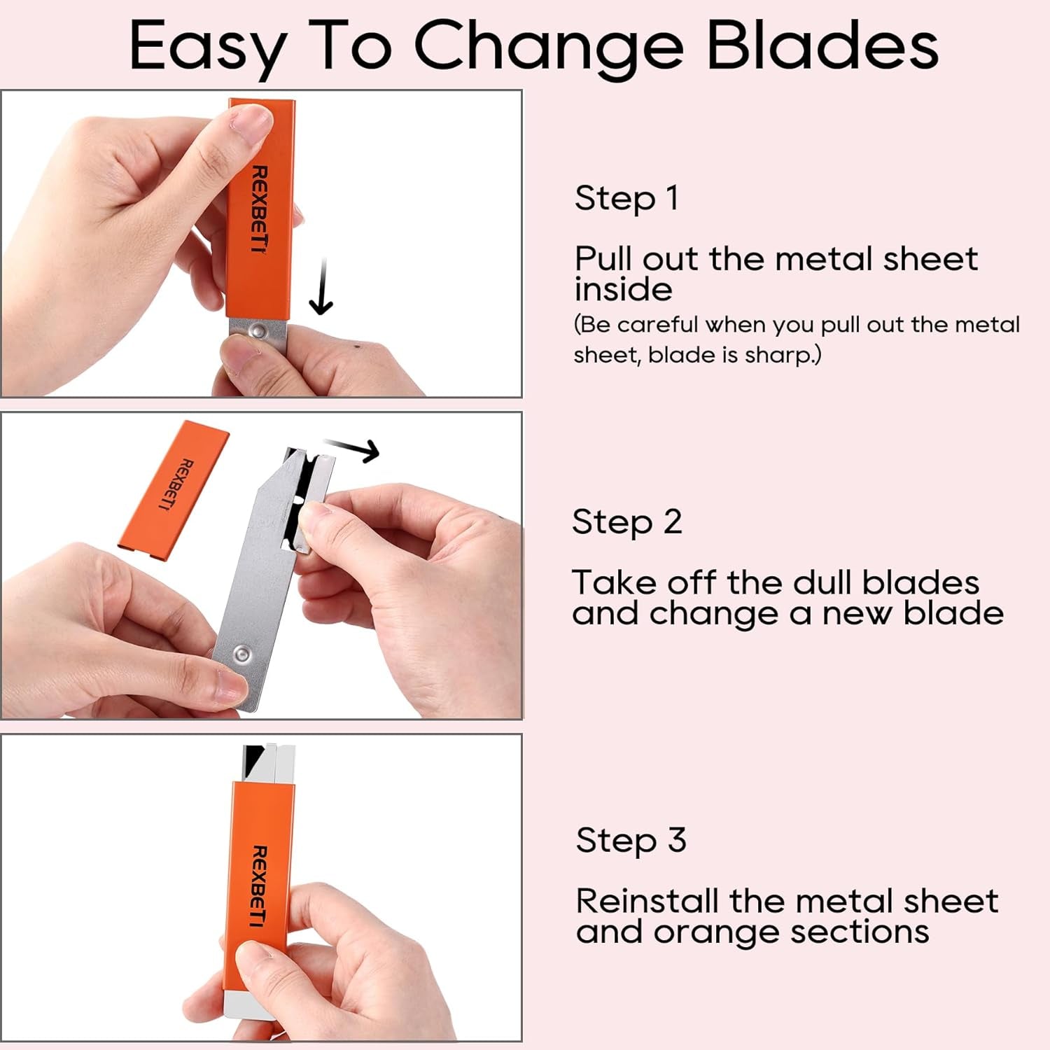 12 Pack Box Cutter, Retractable Cardboard Cutter, Razor Blade Scraper, Handy Box