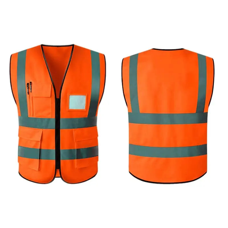 Reflective Safety Vest High Visibility Blank XXXL Motorcycle Jacket Safety Vest Fluorescent Signal for Men Woman