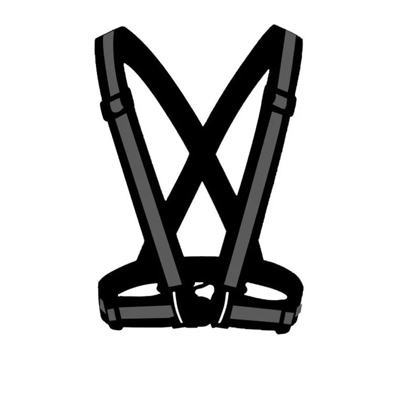 Adjustable Safety Vest Highlight Reflective Straps Safety Jacket Night Work Running Riding Clothing Elastic Band