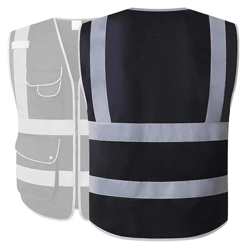 Reflective Safety Vest High Visibility Blank XXXL Motorcycle Jacket Safety Vest Fluorescent Signal for Men Woman