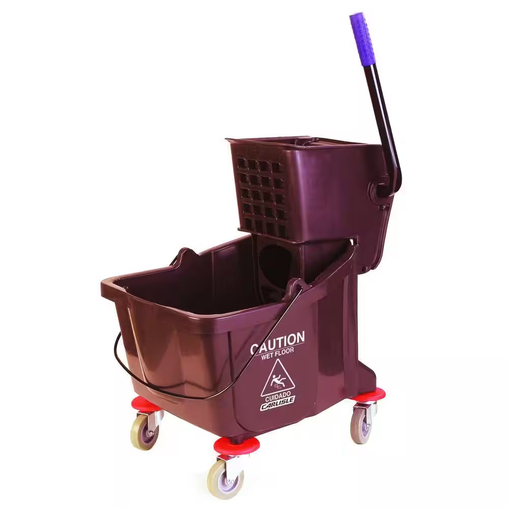 35 Qt. Brown Wringer Mop Bucket