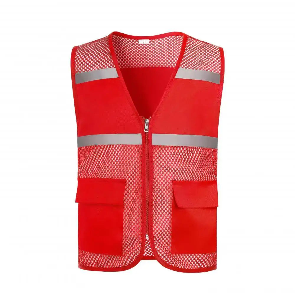 Reflective Safety Vest High Visibility Blank XXXL Motorcycle Jacket Safety Vest Fluorescent Signal for Men Woman