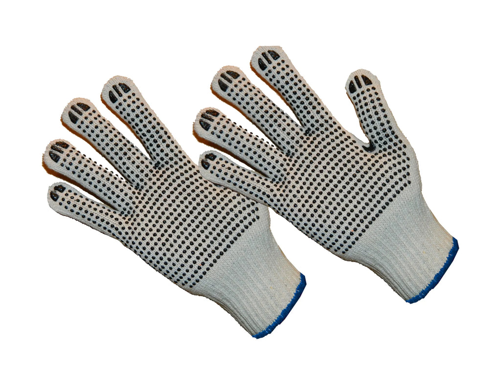 CT8200-L/XL-12PK, Reversible PVC Dotted String Knit Gloves, 12 Pair Value Pack