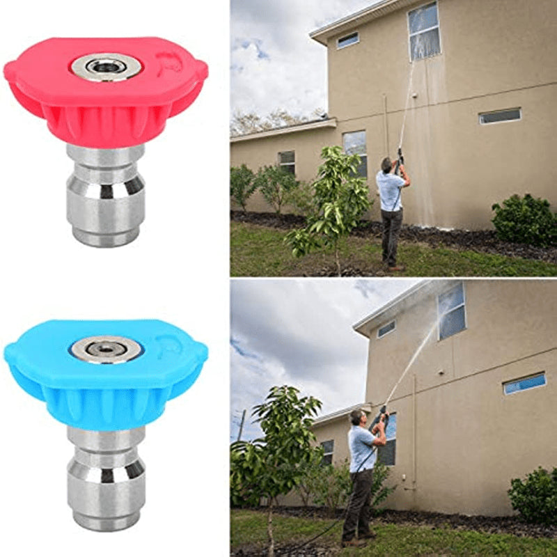 5Pcs Pressure Washer Spray Tips Nozzles High Power Kit Quick Connect 1/4" Set