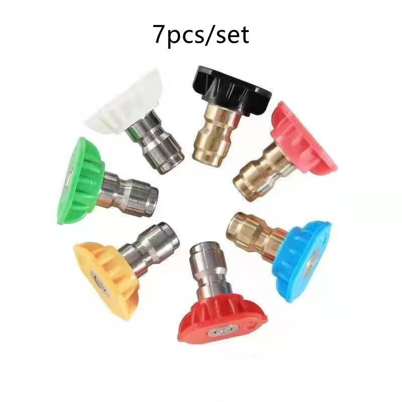 5Pcs Pressure Washer Spray Tips Nozzles High Power Kit Quick Connect 1/4" Set