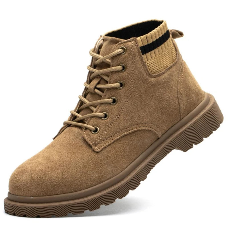 Work Safety Shoes Anti-Smashing Steel Toe Puncture Proof Construction Lightweight Breathable Sneakers Boots Men Women Air Light