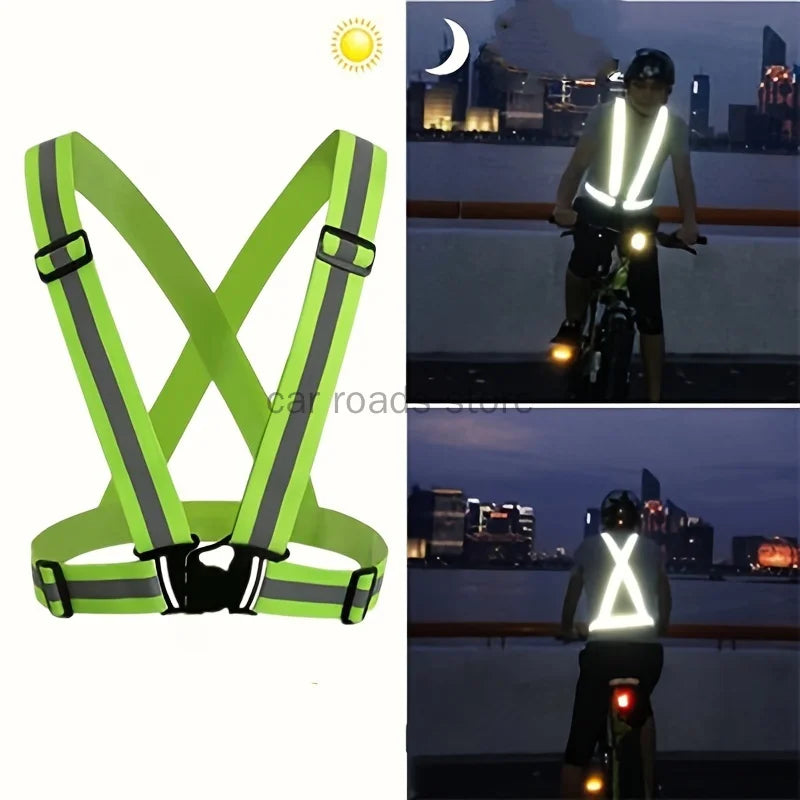 Reflective Safety Vest High Visibility Blank XXXL Motorcycle Jacket Safety Vest Fluorescent Signal for Men Woman