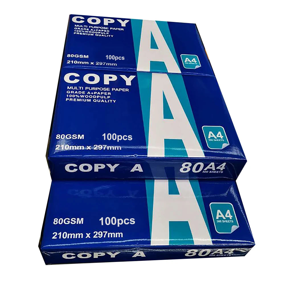 100Pcs A4 Office Printing Paper Multifunction Crafts Arts Printer A4 Copy Paper Office School Supplies
