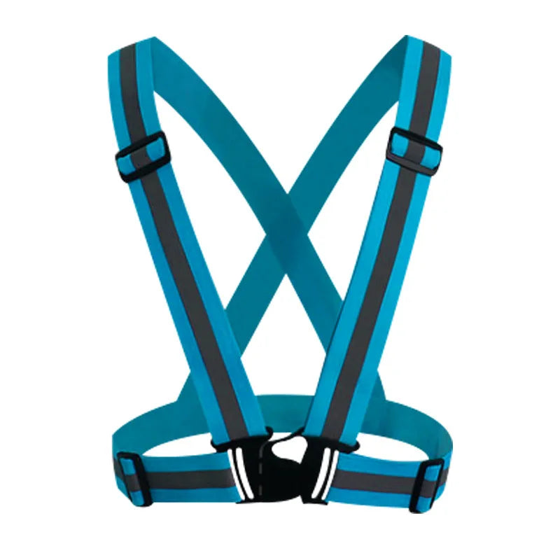 Adjustable Safety Vest Highlight Reflective Straps Safety Jacket Night Work Running Riding Clothing Elastic Band